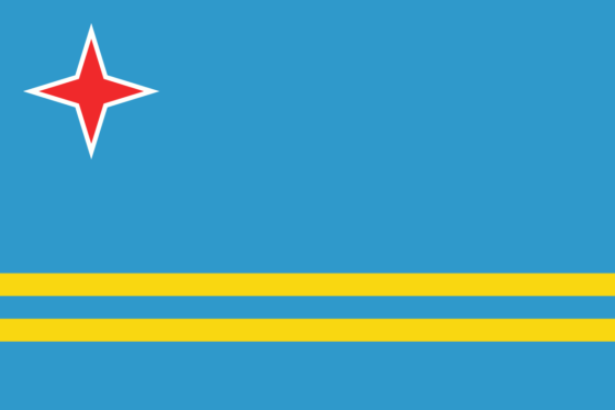 Flag of Aruba - (Self-governing country in the Kingdom of the Netherlands) - All Flags ORG