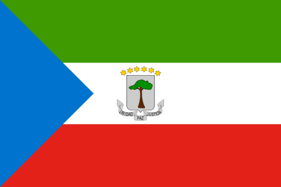 Flag of Equatorial Guinea - Republic of Equatorial Guine - All Flags ORG