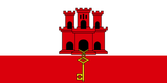 Flag of Gibraltar - (UK overseas territory) - All Flags ORG