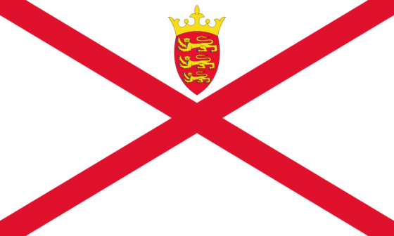 Flag of Jersey - Bailiwick of Jersey (British Crown dependency) - All Flags ORG