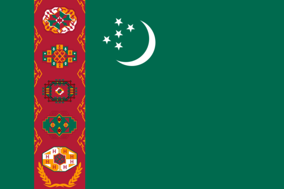 Flag of Turkmenistan - All Flags ORG