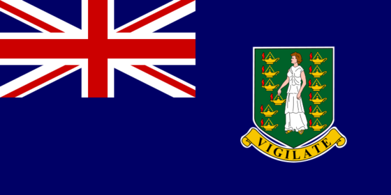 Flag of the Virgin Islands, British - British Virgin Islands (UK overseas territory) - All Flags ORG