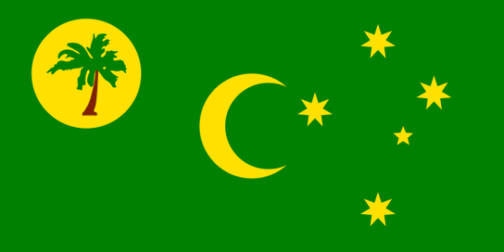 Flag of the Cocos (Keeling) Islands - Territory of Cocos (Keeling) Islands (Australian overseas territory) - All Flags ORG
