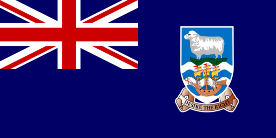 Flag of the Falkland Islands - (UK overseas territory) - All Flags ORG